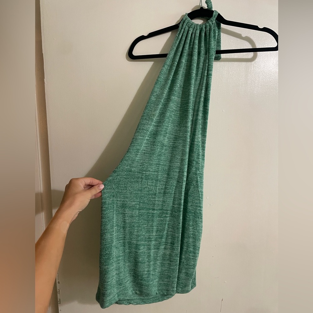 Green Low-Back Dress